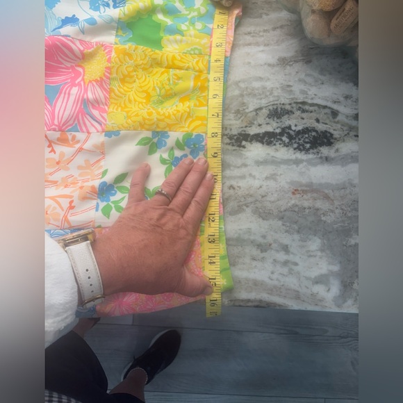 Lilly Pulitzer Floral Patchwork Skirt VINTAGE - Picture 8 of 15